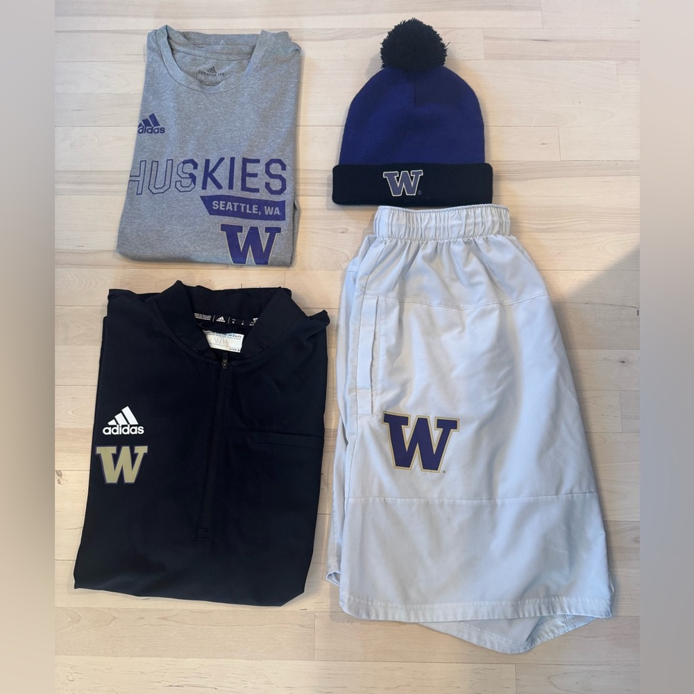Adidas University of Washington apparel bundle